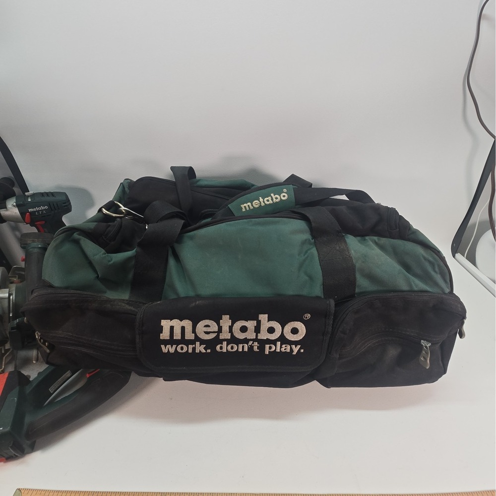 Metabo Heavy Duty Tool Bag With Wheels 26"x15"x12" Luggage Handle Roller Bag